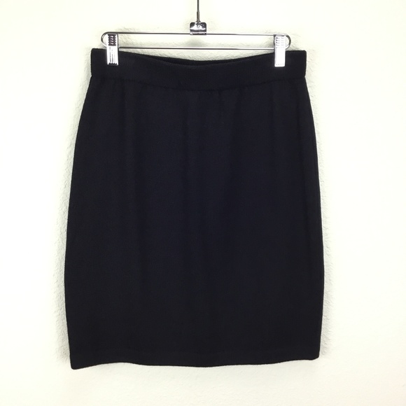 St. John Dresses & Skirts - St John Basics Black Knit Pencil Skirt Size 8